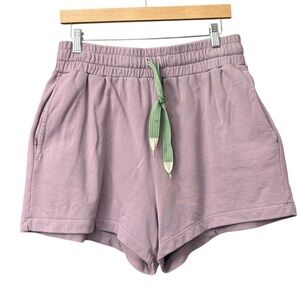 Mother Move it The knock out Mauve Purple Drawstring Shorts Size Large